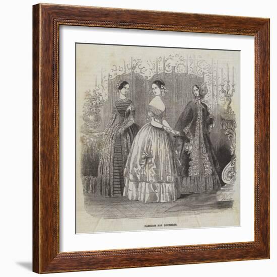 Fashions for December-null-Framed Giclee Print