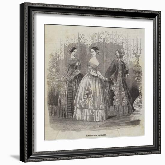 Fashions for December-null-Framed Giclee Print