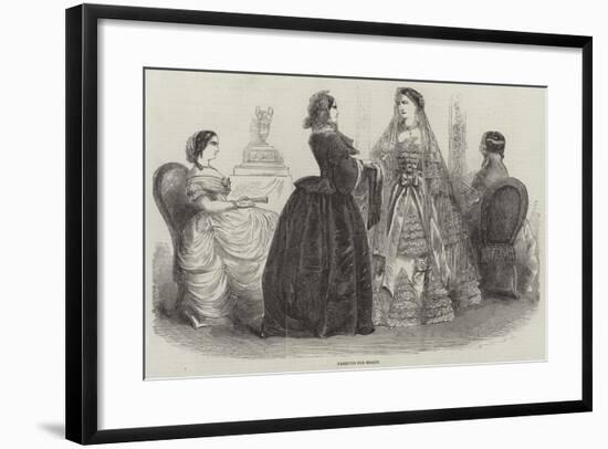 Fashions for March-null-Framed Giclee Print