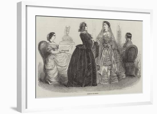 Fashions for March-null-Framed Giclee Print