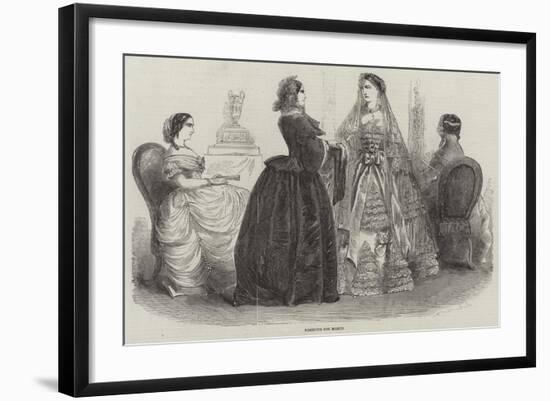 Fashions for March-null-Framed Giclee Print