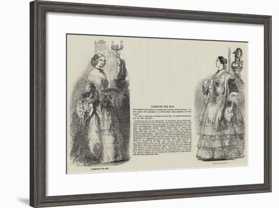 Fashions for May-null-Framed Giclee Print