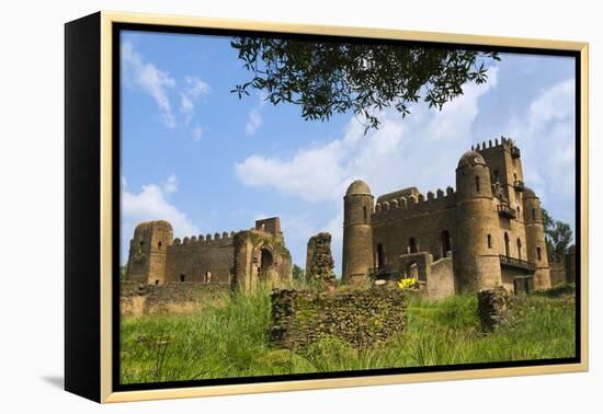 Fasilides' Castle in the fortress-city of Fasil Ghebbi, Gondar, Ethiopia-Keren Su-Framed Premier Image Canvas