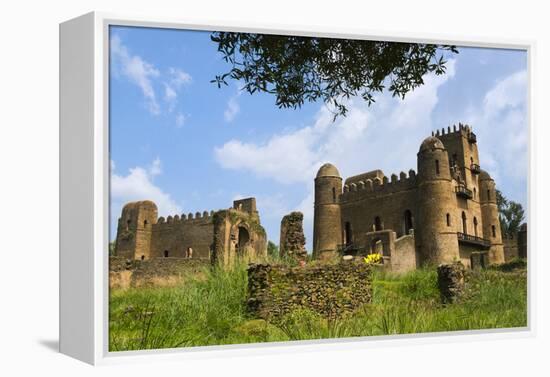 Fasilides' Castle in the fortress-city of Fasil Ghebbi, Gondar, Ethiopia-Keren Su-Framed Premier Image Canvas