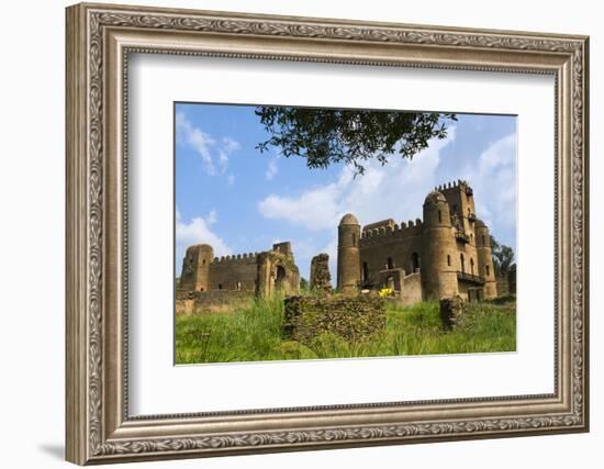 Fasilides' Castle in the fortress-city of Fasil Ghebbi, Gondar, Ethiopia-Keren Su-Framed Photographic Print