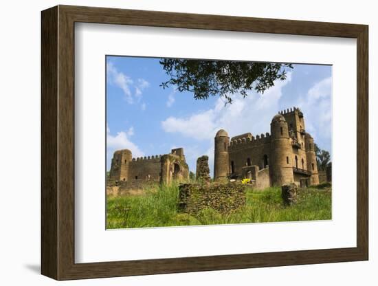 Fasilides' Castle in the fortress-city of Fasil Ghebbi, Gondar, Ethiopia-Keren Su-Framed Photographic Print