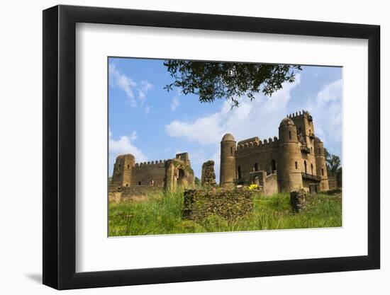 Fasilides' Castle in the fortress-city of Fasil Ghebbi, Gondar, Ethiopia-Keren Su-Framed Photographic Print