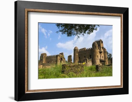 Fasilides' Castle in the fortress-city of Fasil Ghebbi, Gondar, Ethiopia-Keren Su-Framed Photographic Print