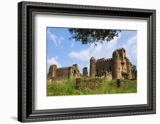 Fasilides' Castle in the fortress-city of Fasil Ghebbi, Gondar, Ethiopia-Keren Su-Framed Photographic Print