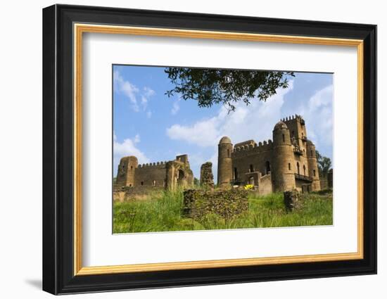 Fasilides' Castle in the fortress-city of Fasil Ghebbi, Gondar, Ethiopia-Keren Su-Framed Photographic Print