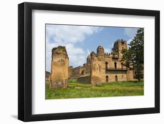 Fasilides' Castle in the fortress-city of Fasil Ghebbi, Gondar, Ethiopia-Keren Su-Framed Photographic Print