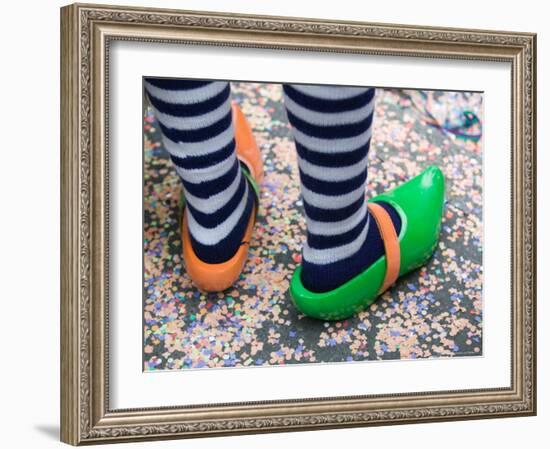 Fasnacht Carnival, Fasnacht Costume, Basel, Switzerland-Walter Bibikow-Framed Photographic Print