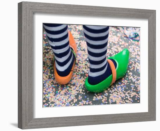 Fasnacht Carnival, Fasnacht Costume, Basel, Switzerland-Walter Bibikow-Framed Photographic Print