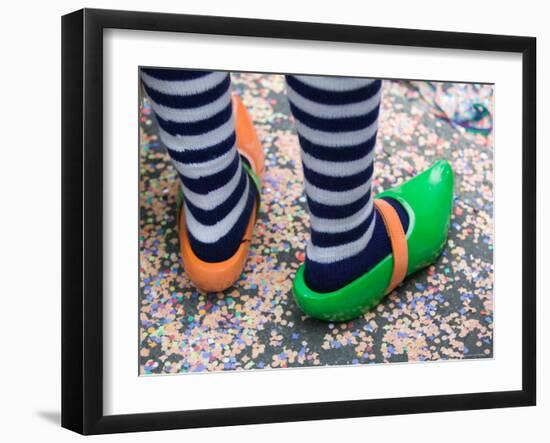 Fasnacht Carnival, Fasnacht Costume, Basel, Switzerland-Walter Bibikow-Framed Photographic Print