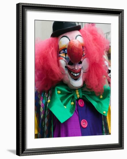 Fasnacht Carnival, Fasnacht Costume, Basel, Switzerland-Walter Bibikow-Framed Photographic Print