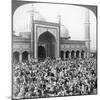 Fast Day Within the Jumma Musjid, Delhi, India, 1903-Underwood & Underwood-Mounted Giclee Print