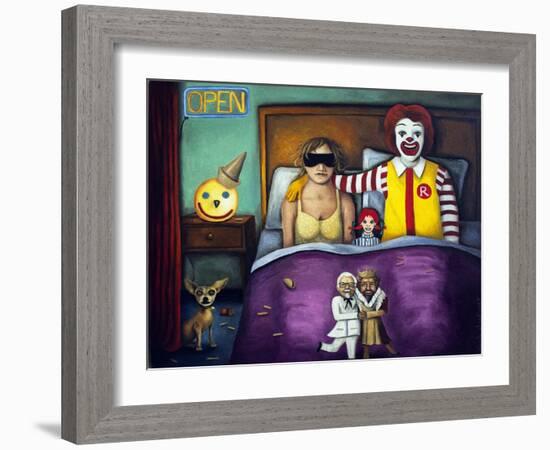 Fast Food Nightmare 1-Leah Saulnier-Framed Giclee Print