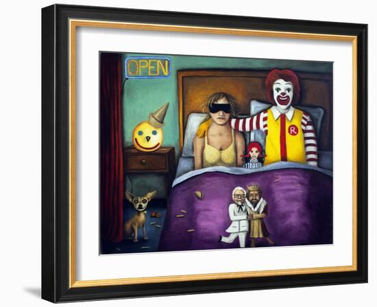 Fast Food Nightmare 1-Leah Saulnier-Framed Giclee Print