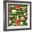 Fast Food Pattern-cienpies-Framed Art Print