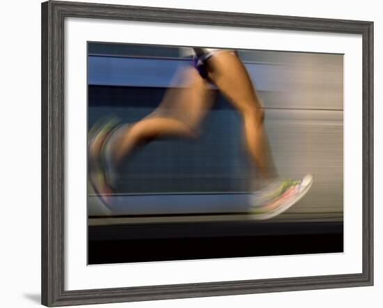 Fast Moving Feet and Legs-null-Framed Photographic Print