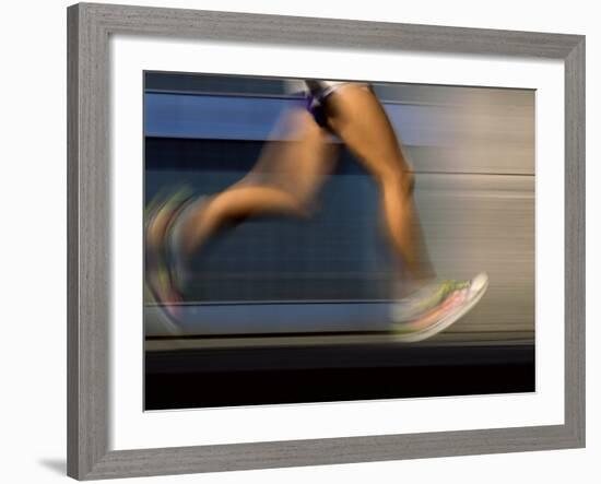 Fast Moving Feet and Legs-null-Framed Photographic Print