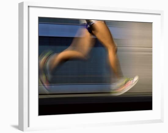 Fast Moving Feet and Legs-null-Framed Photographic Print