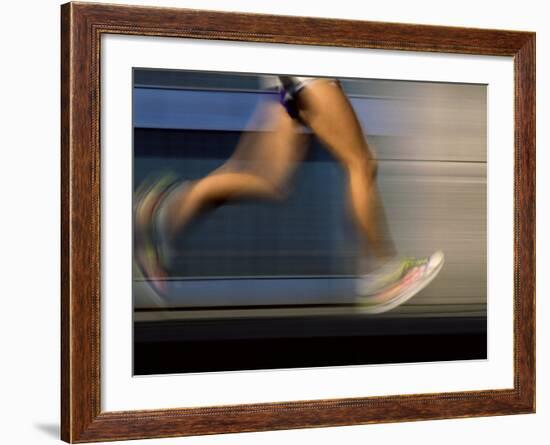 Fast Moving Feet and Legs-null-Framed Photographic Print