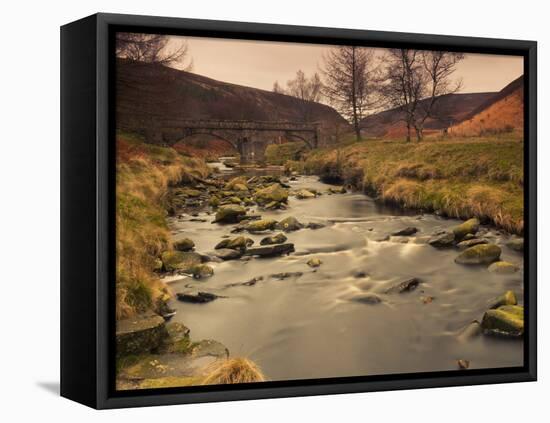 Fast Moving Stream, Near Ladybower Reservoir, Peak District Nat'l Park, Derbyshire, England-Ian Egner-Framed Premier Image Canvas