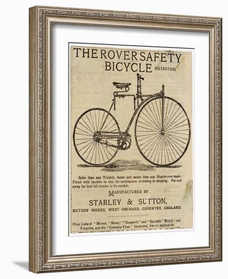 Faster and Easier Than Any Bicycle Ever Made-null-Framed Photographic Print