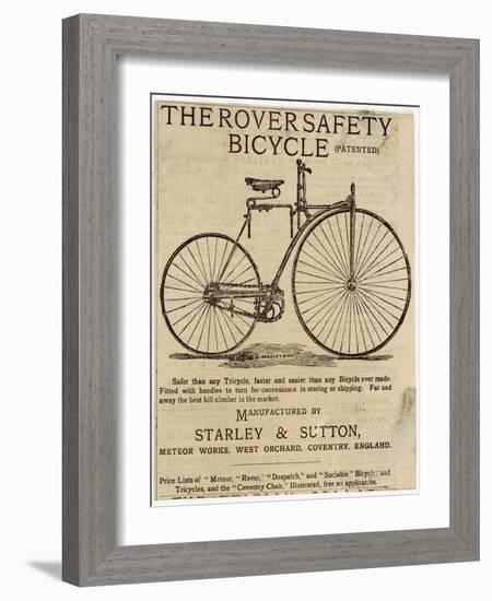 Faster and Easier Than Any Bicycle Ever Made-null-Framed Photographic Print