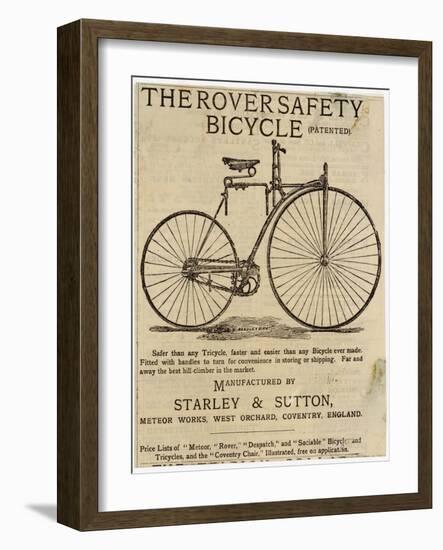 Faster and Easier Than Any Bicycle Ever Made-null-Framed Photographic Print