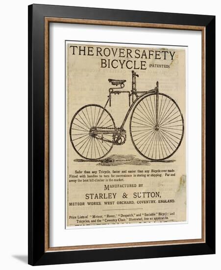 Faster and Easier Than Any Bicycle Ever Made-null-Framed Photographic Print