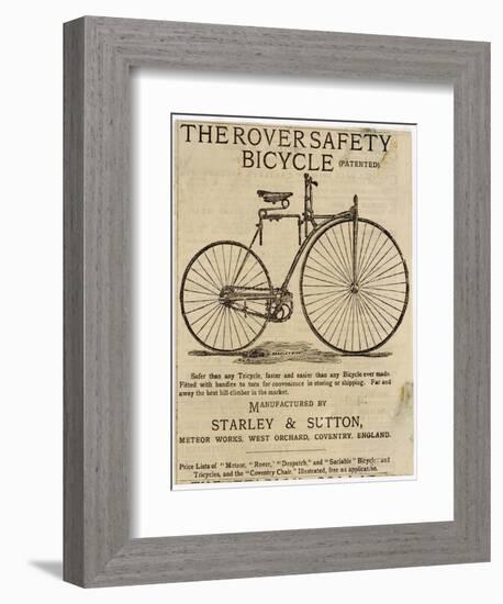 Faster and Easier Than Any Bicycle Ever Made-null-Framed Photographic Print