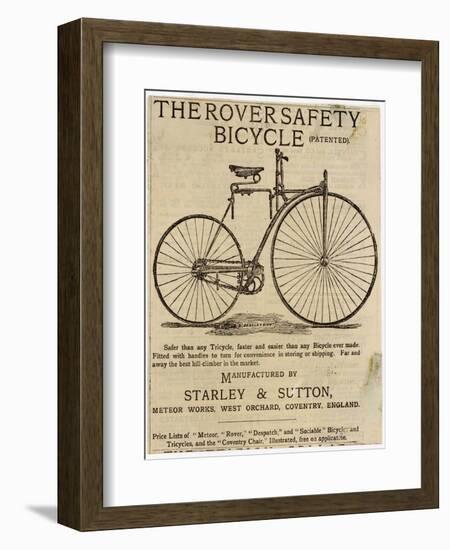 Faster and Easier Than Any Bicycle Ever Made-null-Framed Photographic Print