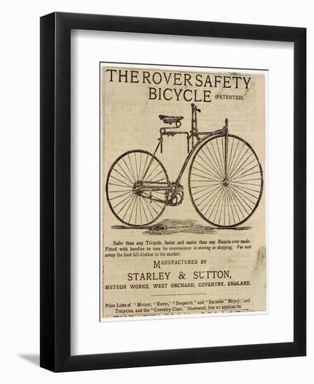 Faster and Easier Than Any Bicycle Ever Made-null-Framed Photographic Print