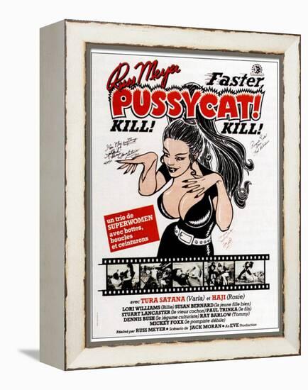 Faster, Pussycat! Kill! Kill!, French Poster Art, 1965-null-Framed Stretched Canvas