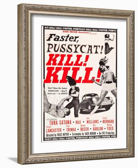 Faster, Pussycat! Kill! Kill!, Paul Trinka, Tura Satana, Lori Williams, Haji, 1965-null-Framed Art Print