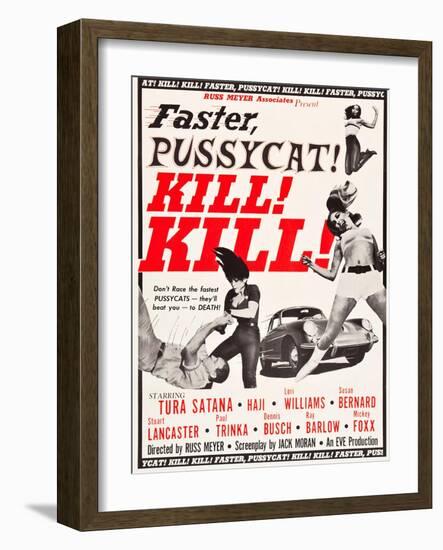 Faster, Pussycat! Kill! Kill!, Paul Trinka, Tura Satana, Lori Williams, Haji, 1965-null-Framed Art Print