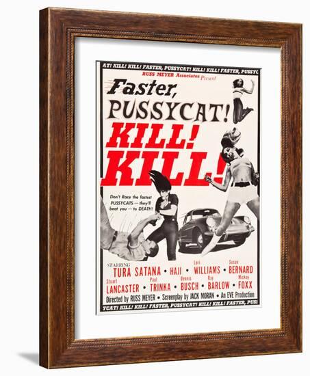 Faster, Pussycat! Kill! Kill!, Paul Trinka, Tura Satana, Lori Williams, Haji, 1965-null-Framed Art Print