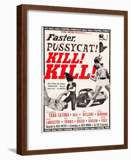 Faster, Pussycat! Kill! Kill!, Paul Trinka, Tura Satana, Lori Williams, Haji, 1965-null-Framed Art Print