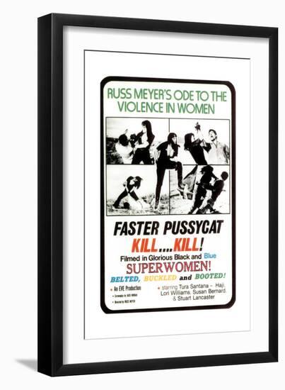 Faster, Pussycat! Kill! Kill!, Tura Satana, 1965-null-Framed Giclee Print