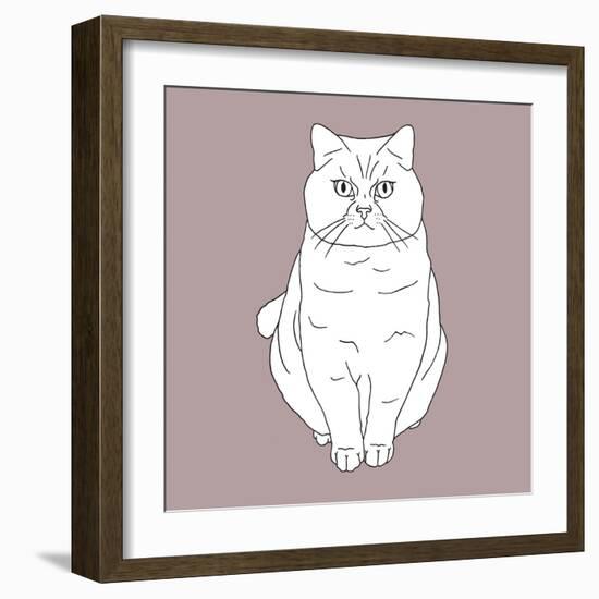 Fat Angry Cat-Anna Nyberg-Framed Art Print