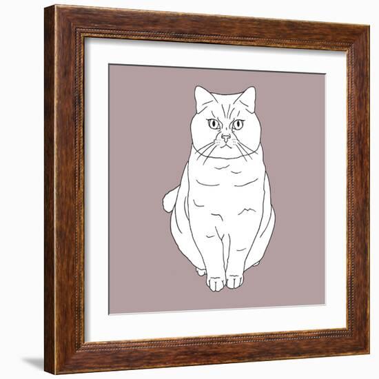 Fat Angry Cat-Anna Nyberg-Framed Art Print