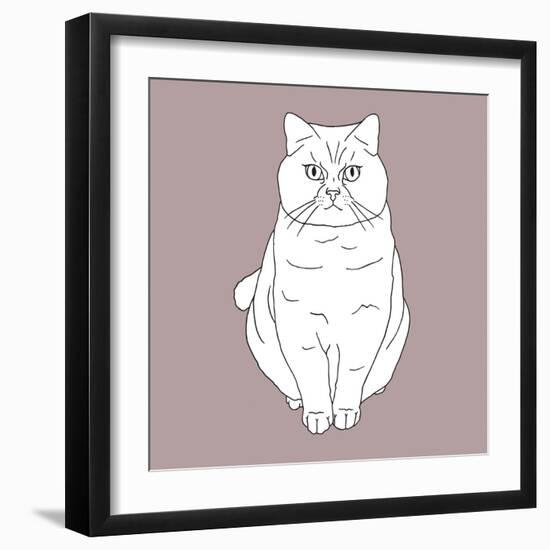 Fat Angry Cat-Anna Nyberg-Framed Art Print