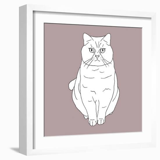 Fat Angry Cat-Anna Nyberg-Framed Art Print