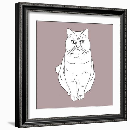 Fat Angry Cat-Anna Nyberg-Framed Art Print