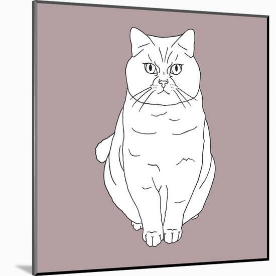 Fat Angry Cat-Anna Nyberg-Mounted Giclee Print