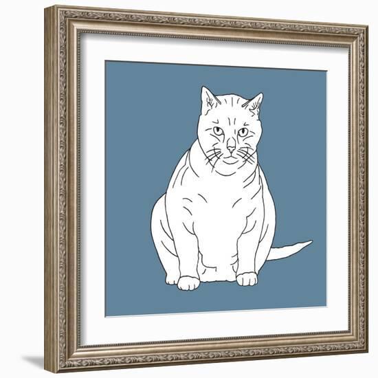 Fat Cat-Anna Nyberg-Framed Art Print