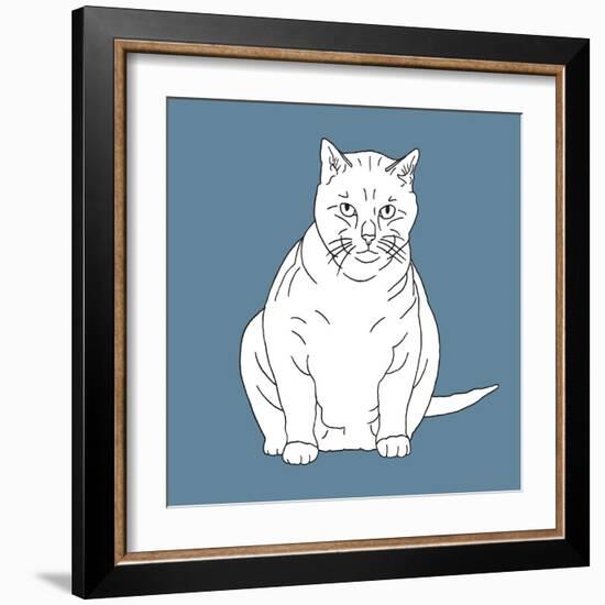 Fat Cat-Anna Nyberg-Framed Art Print