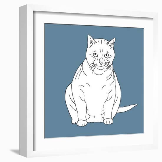 Fat Cat-Anna Nyberg-Framed Art Print